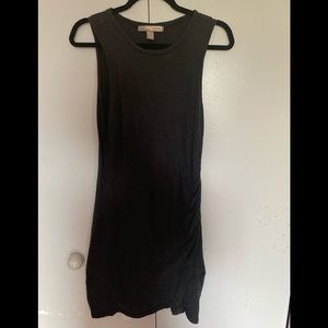 Dark grey body on dress.